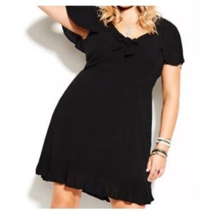 City Chic Black Mini Dress